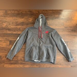 Snap On Hoodie 3XL Gray Full Zip Up Logo Mechanic Sweatshirt Tools Garage